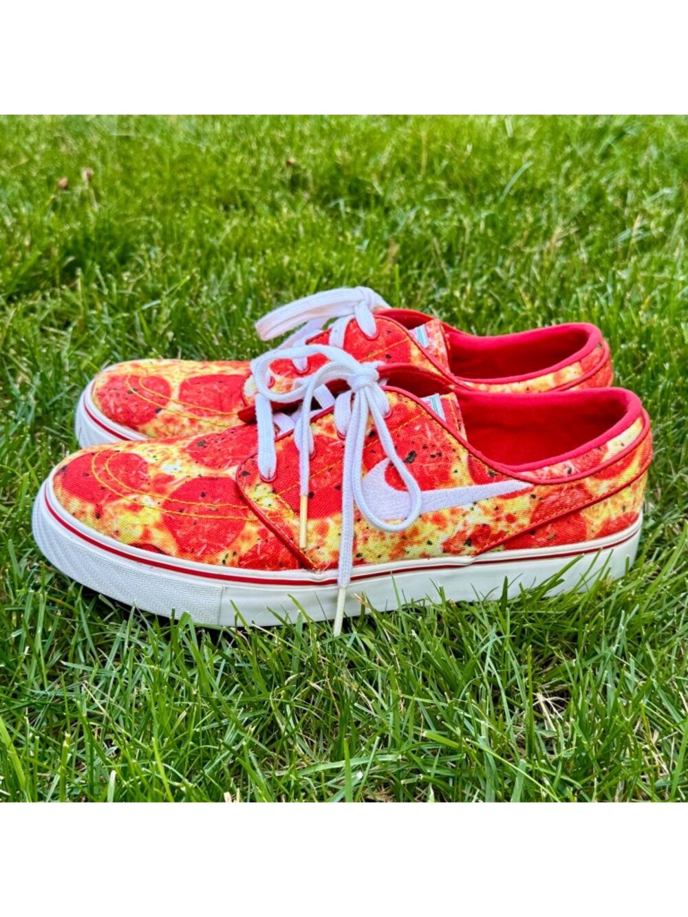 Size 6- Nike SB Skate Mental Pepperoni Pizza Stefan Janoski Sneakers Shoes Mens